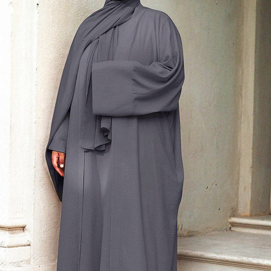 Heidi-Mode | 3 Teile Set Abaya Kleid Arabische Frauen Kleidung Anzug Ohne Abaya, Innenkleid und Scharf