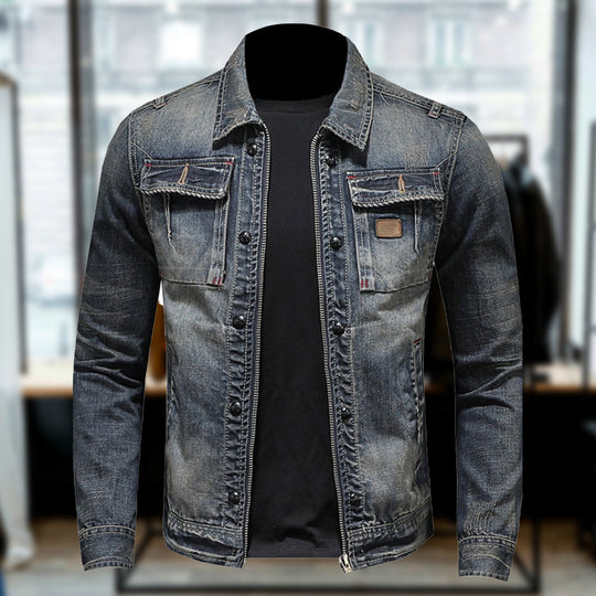 Elegante Retro-Denimjacke