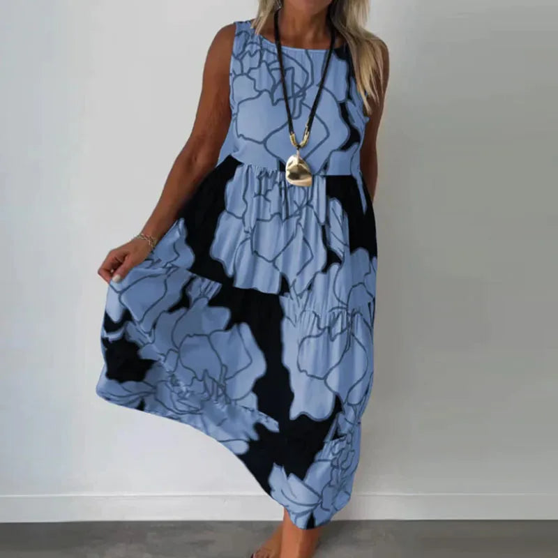 Heidi-Mode | Gepunktetes Kleid Ohne Ärmel