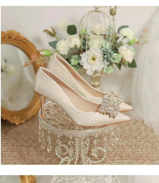 Heidi-Mode | Brautschuhe Stiletto mit Strass