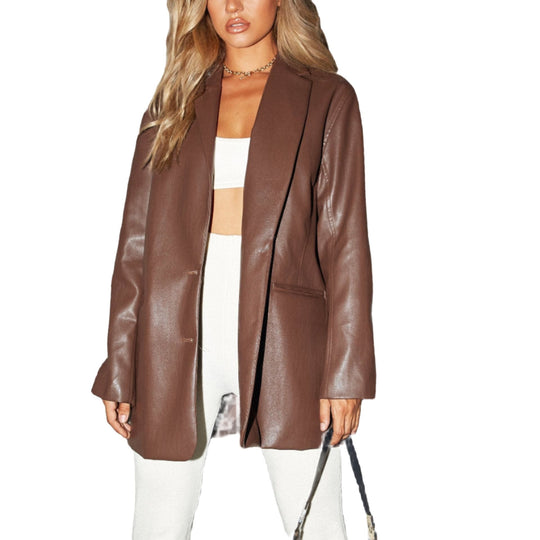 Heidi-Mode | Damen Oversized Jacke Mit Knopfverschluss Und Seitentaschen