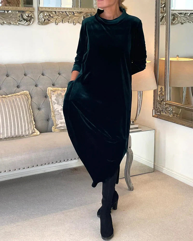 Heidi-Mode | Elegantes Samtkleid für Damen