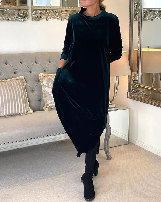 Heidi-Mode | Elegantes Samtkleid für Damen