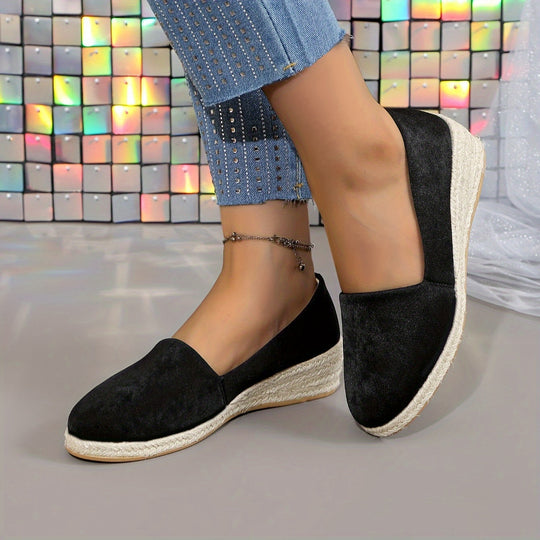 Heidi-Mode | Einfarbige Lässige Pumps mit Weicher Sohle