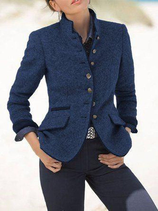 Heidi-Mode | Moderne Frauenjacke Ohne Kragen