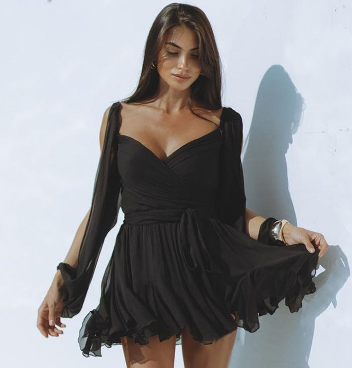 Heidi-Mode | Modebewusste Off Shoulder Kleid mit Laternenärmeln