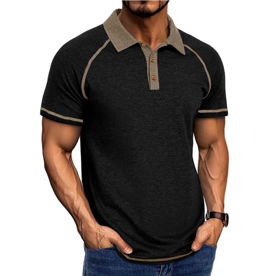 Heidi Mode | Kurzärmeliges Herren-T-Shirt mit Revers