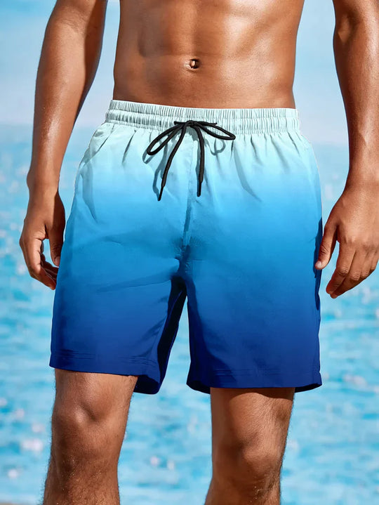 Strandshorts mit Farbverlauf