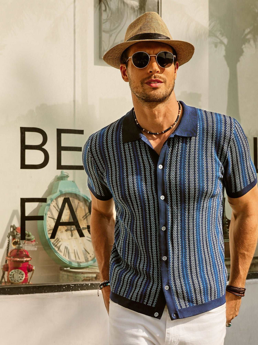 Heidi-Mode | Retro 70S Gestreiftes Vintage Hemd