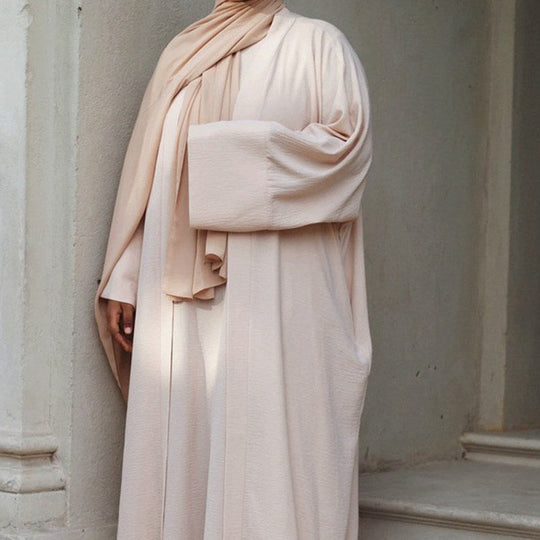 Heidi-Mode | 3 Teile Set Abaya Kleid Arabische Frauen Kleidung Anzug Ohne Abaya, Innenkleid und Scharf