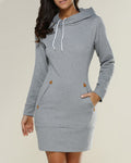 Heidi-Mode | Damen Lange Hoodie