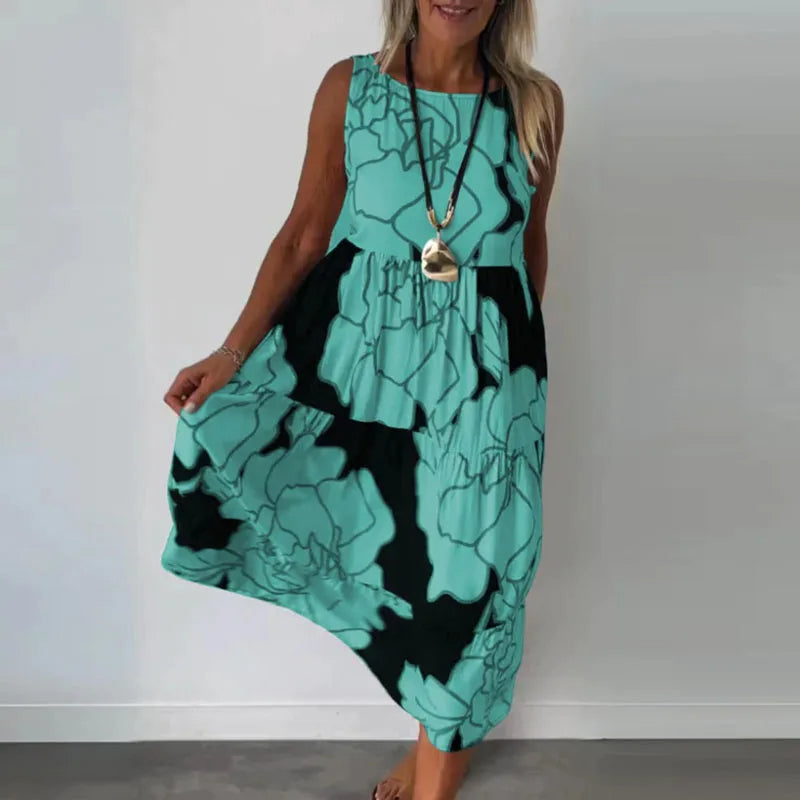 Heidi-Mode | Gepunktetes Kleid Ohne Ärmel