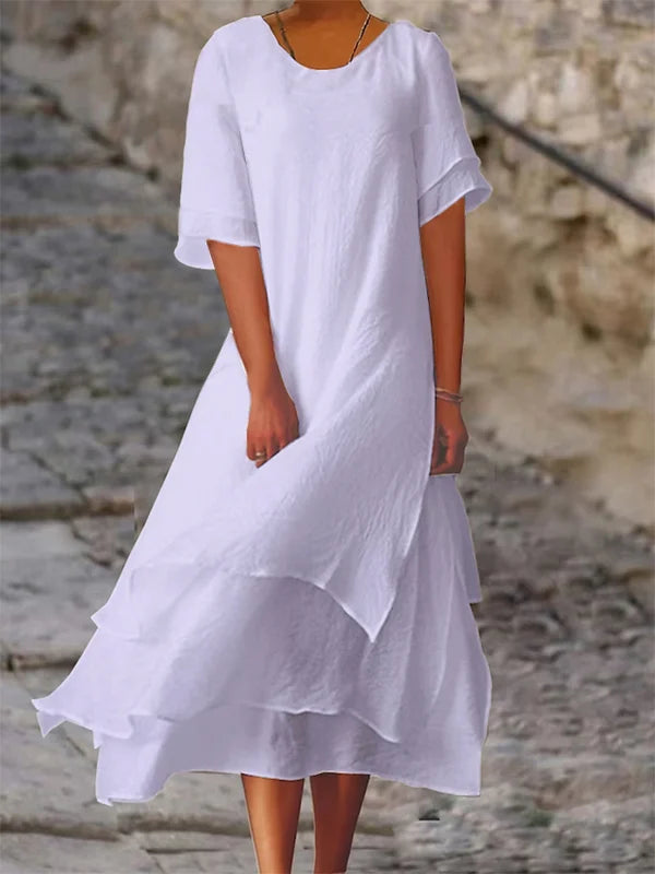 Lagen-Look Kleid mit lockerer Passform