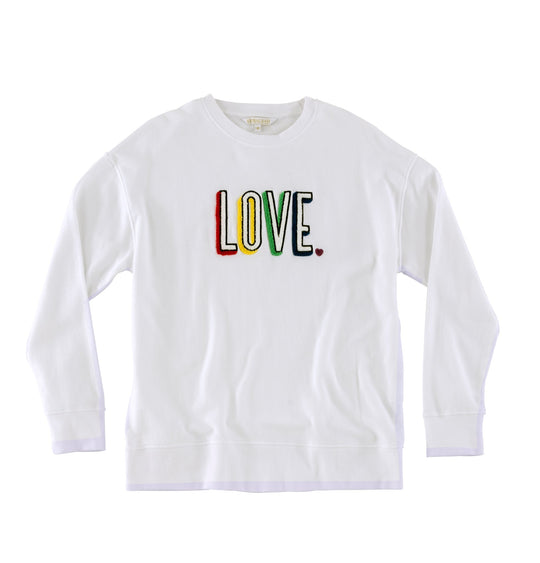 Heidi-Mode | Love Sweatshirt, Weiß
