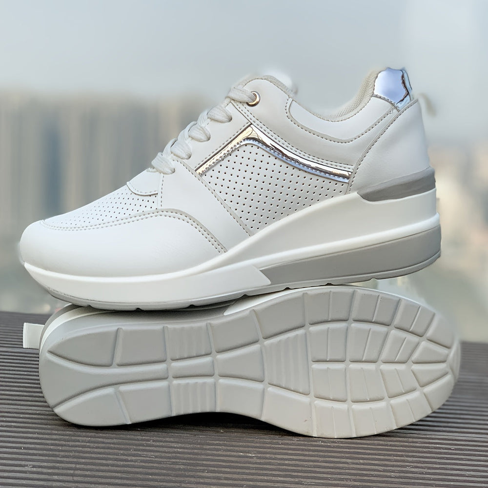 Heidi-Mode | Einfarbige Sneaker Für Damen Ideal Für Den Alltag
