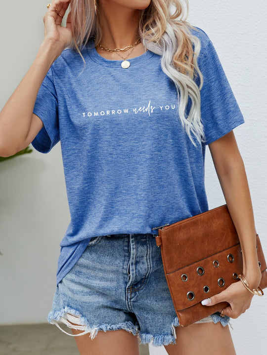 Heidi-Mode | Tomorrow Needs You Grafik T-Shirt