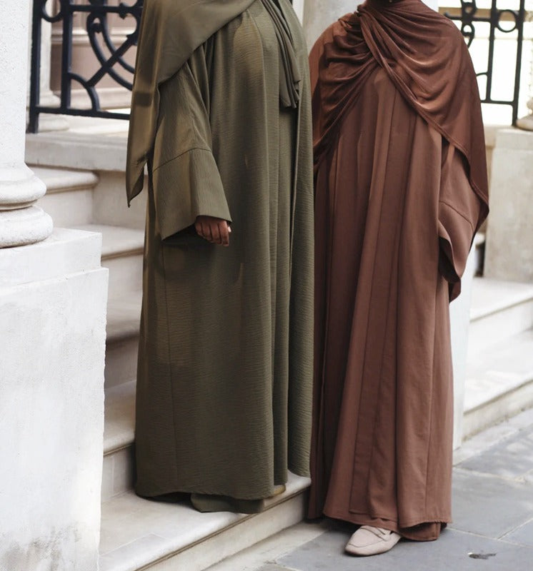 Heidi-Mode | 3 Teile Set Abaya Kleid Arabische Frauen Kleidung Anzug Ohne Abaya, Innenkleid und Scharf