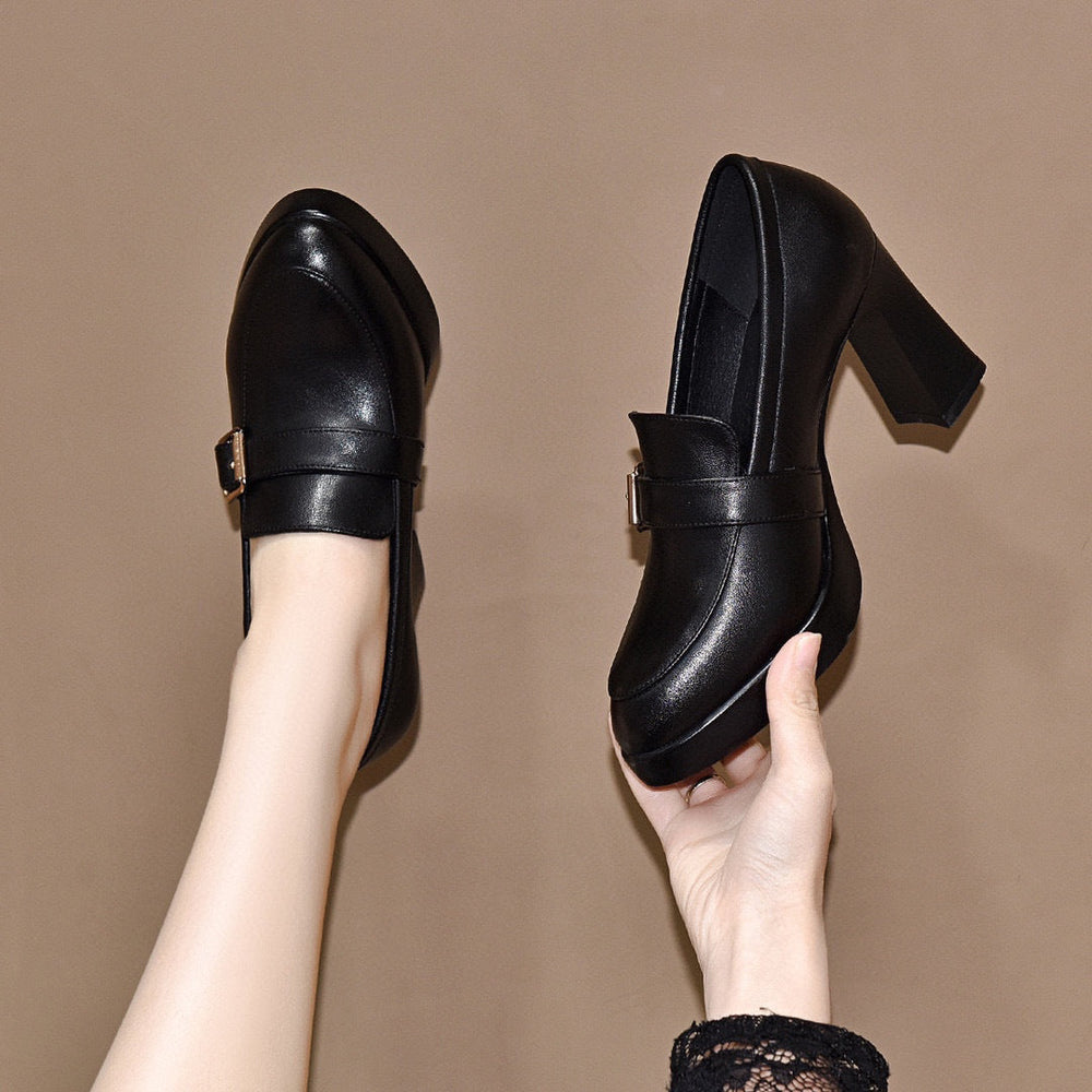 Heidi-Mode | Damen High Chunk Heels Classic