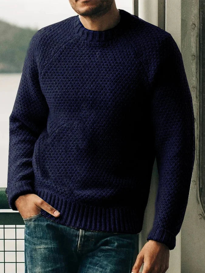 Heidi-Mode Casual Rundkragen-Strickwaren Herren Pullover