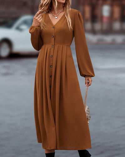 Elegantes Herbst-Kleid