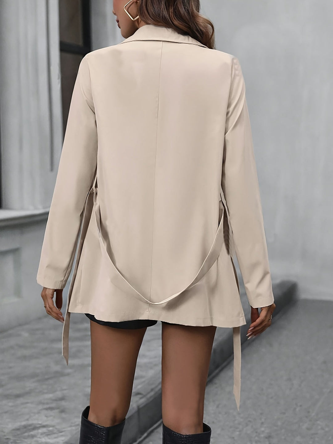 Heidi-Mode | Trenchcoat mit einfarbigem Design für Frauen