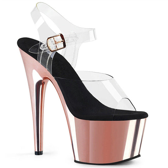 Heidi-Mode | High Heels Ein Linie Schnalle Fisch Mund Offen Zehe Damen Schuhe