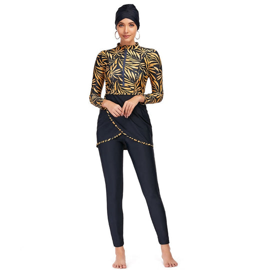 Heidi-Mode | 3 Teile Set Halal Bademode Badeanzug Burkini Badeoutfit