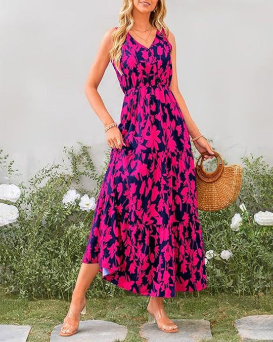 Heidi Mode | Kleid mit V-Ausschnitt und elastischer Taille