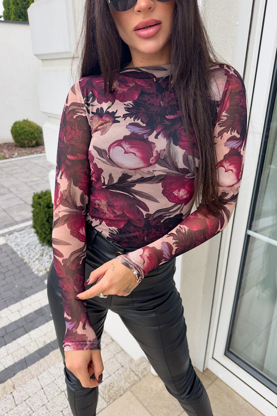 Heidi-Mode | Skin Bordeaux Bluse