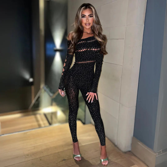 Heidi-Mode | Diamante Jumpsuit