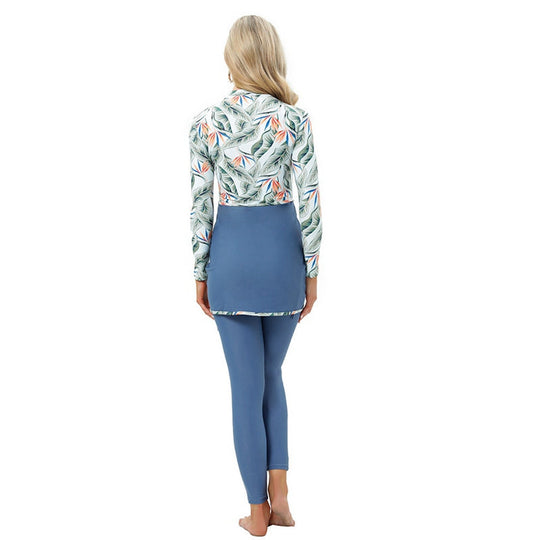 Heidi-Mode | 3 Stück Set Badebekleidung Badeanzug Burkini Badeshorts