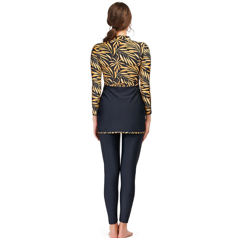 Heidi-Mode | 3 Teile Set Halal Bademode Badeanzug Burkini Badeoutfit