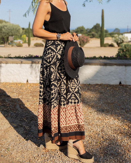 Boho Maxirock | eleganter Bohème-Stil