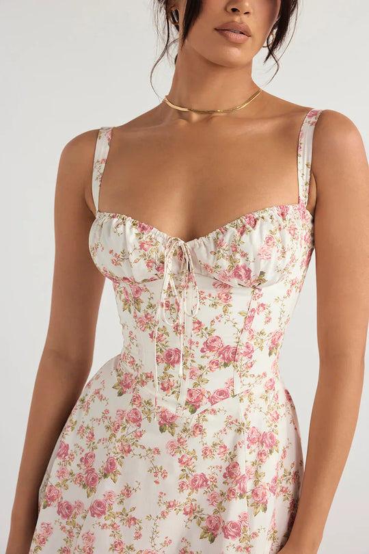 Heidi-Mode | Sonnenlicht Bustier Carmen Druck