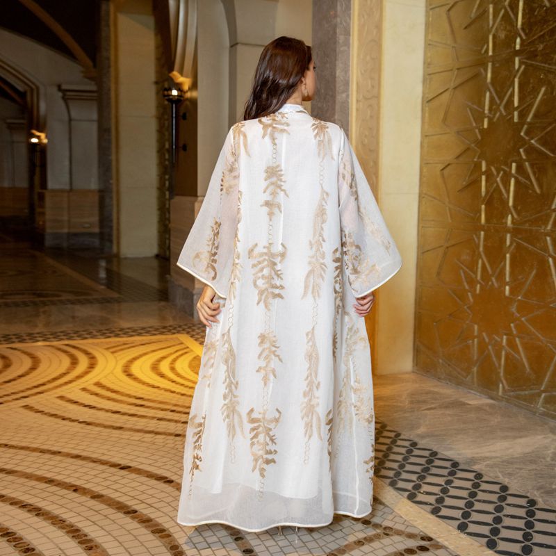 Heidi-Mode | Eid Luxus Kaftan Kaftan Kleid Jalabiya mit Pailletten Bestickt