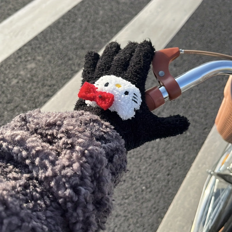 Heidi-Mode | Süße Hello Kitty Winterhandschuhe