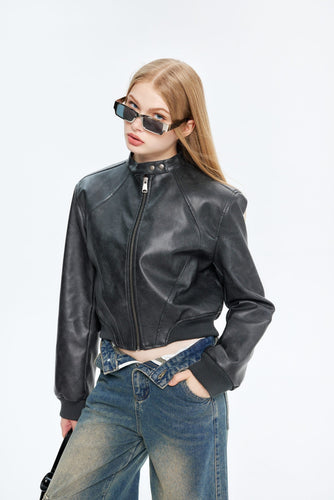 Heidi-Mode | Luxus Kurz Lederjacke