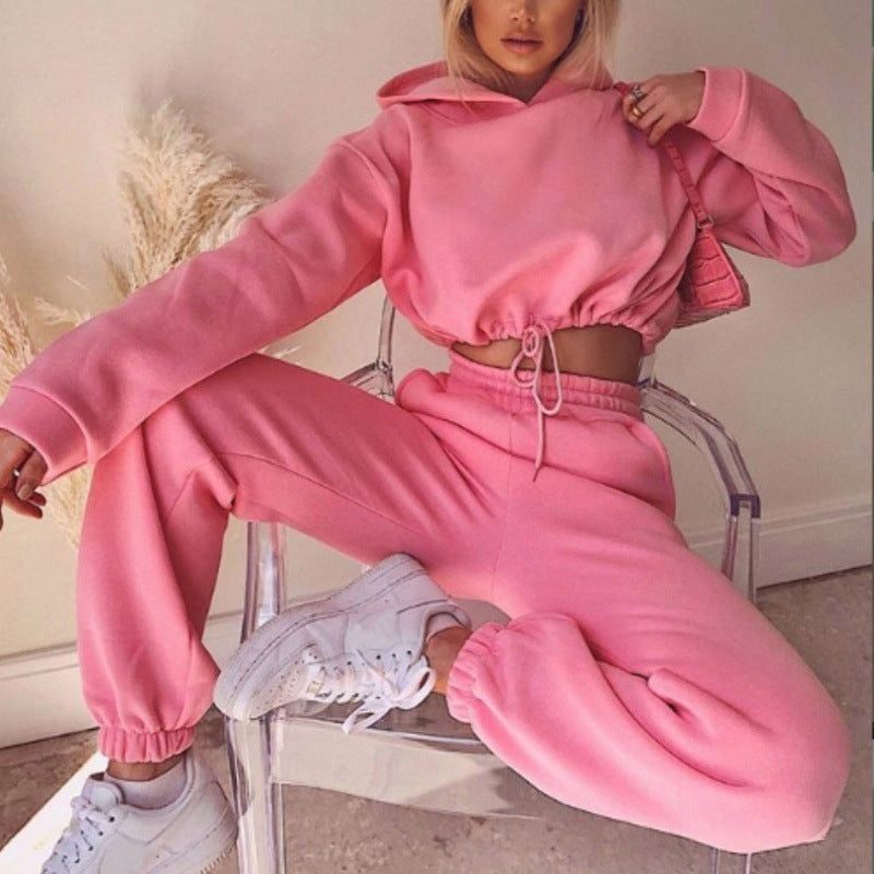 Heidi-Mode | Modisches Loungewear-Set mit Kurzem Hoodie und Jogginghose