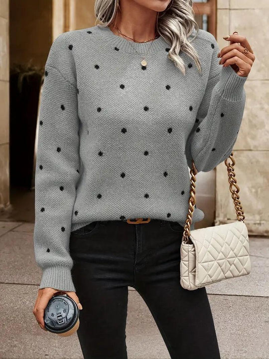 HeidiMode – pullover mit polka-dot-muster