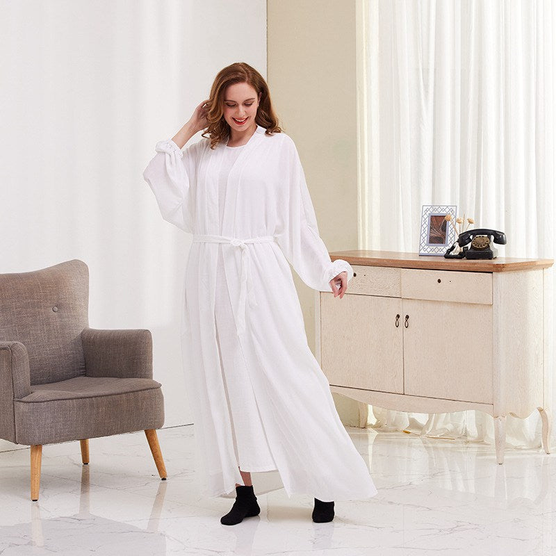 Heidi-Mode | 8 Farboptionen Satin Laternenärmel Offene Abaya Kleid Muslimische Dubai Frauen