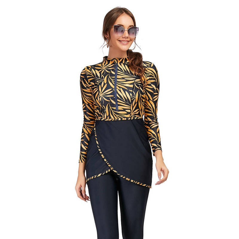 Heidi-Mode | 3 Teile Set Halal Bademode Badeanzug Burkini Badeoutfit