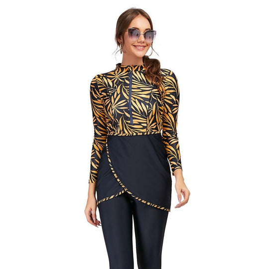 Heidi-Mode | 3 Teile Set Halal Bademode Badeanzug Burkini Badeoutfit