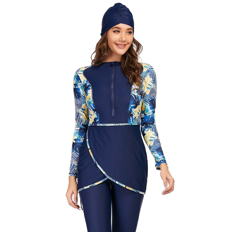 Heidi-Mode | 3 Teile Set Halal Bademode Badeanzug Burkini Badeoutfit
