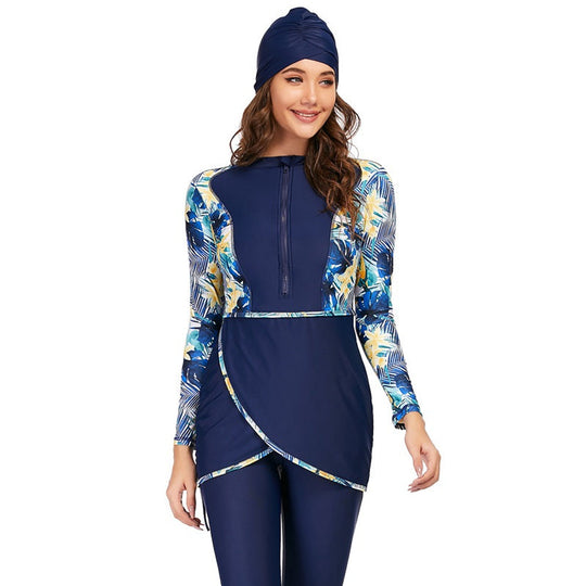 Heidi-Mode | 3 Teile Set Halal Bademode Badeanzug Burkini Badeoutfit