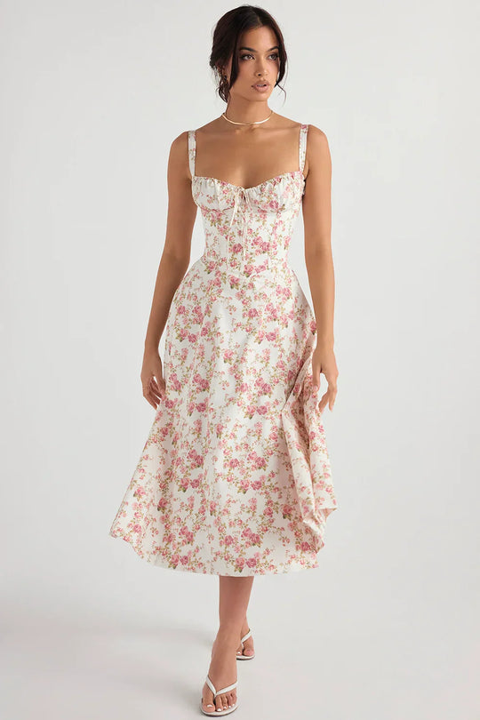 Heidi-Mode | Sonnenlicht Bustier Carmen Druck