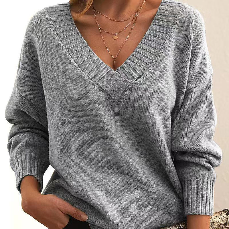 Heidi-Mode | Elegante V-Ausschnitt Kaschmir Pullover