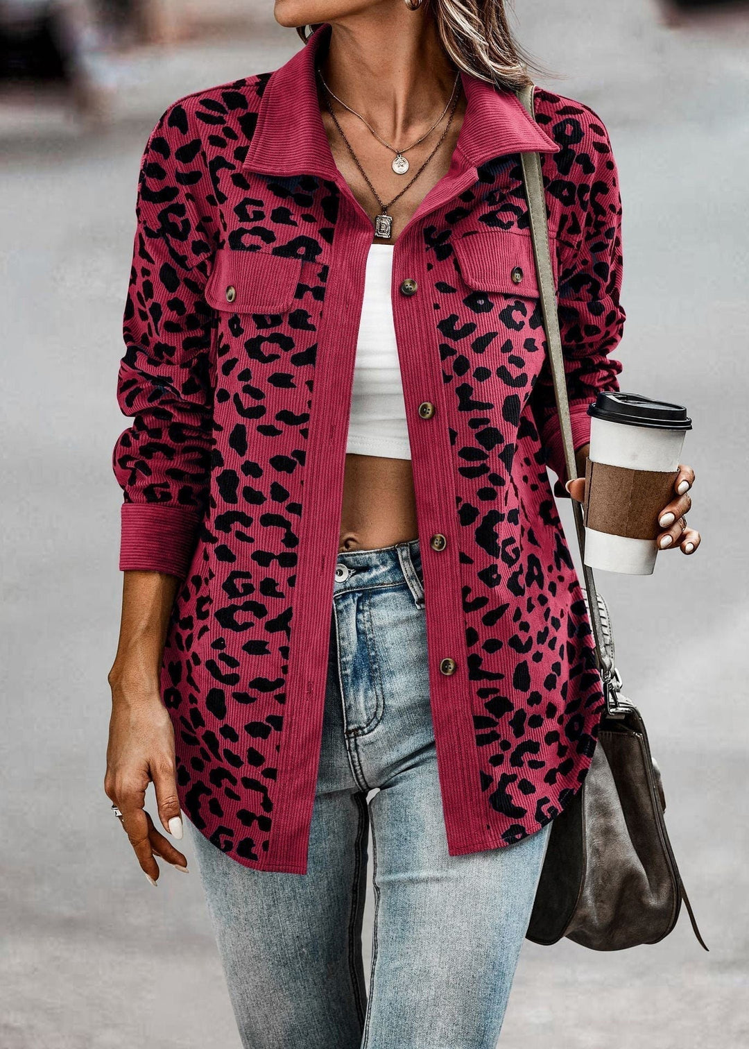 Heidi-Mode | Leopardjacke Chic Premium Material Ideal für den Frühling