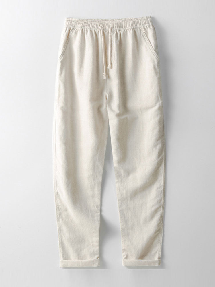 Jacquard Cuban Shirt & Straight Leg Linen Pants