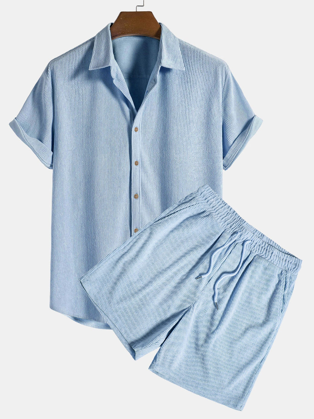 Heidi-Mode | Kurzärmeliges Button Down Hemd & Shorts
