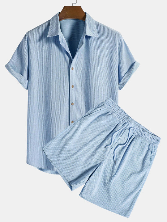 Heidi-Mode | Kurzärmeliges Button Down Hemd & Shorts